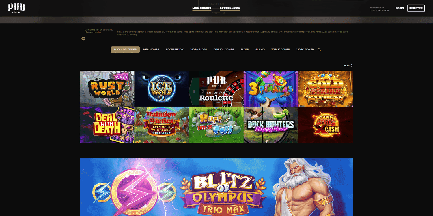 Pub New Casino